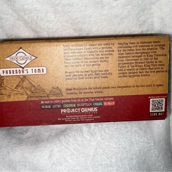 TRUE GENIUS PHAROAH'S TOMB WOOD BRAINTEASER PUZZLE BOX - U. BRAND NEW IN BOX! - Picture 8 of 16